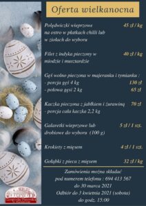 Oferta wielkanocna Gospody Dworskiej