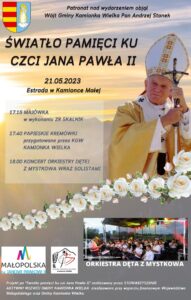 Światło pamięci ku czci Jana Pawła II