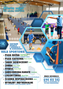 Zajęcia na Hali Sportowej w roku szkolnym 2021/2022