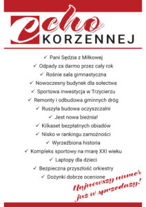 Echo w Korzennej już w sprzedaży!