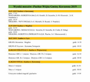 Zmagania o Puchar Wójta trwają