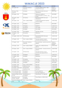 Oferta wakacyjna 2023