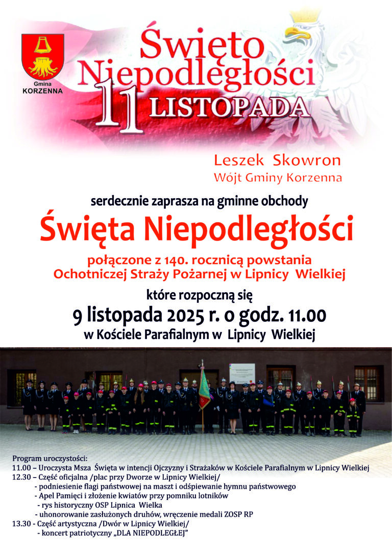 Święto Niepodległości 2025 - Gmina Korzenna