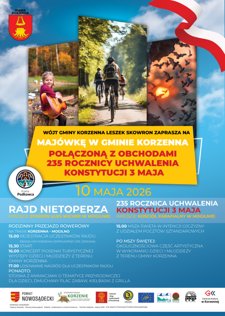 Majówka w Gminie Korzenna