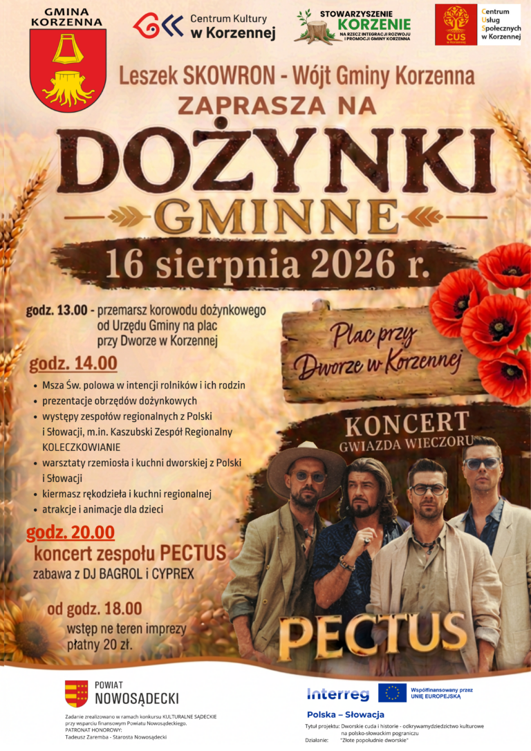 Dożynki Gminy Korzenna 2026